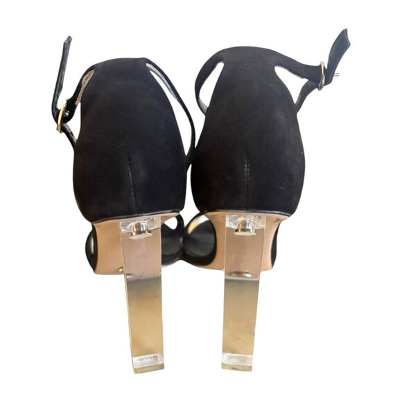 TONY BIANCO CLEAR ACRYLISH KASHMIR STRAPPY HEELS SANDALS SZ. 9 EUC SOLD OUT! - Picture 5 of 6